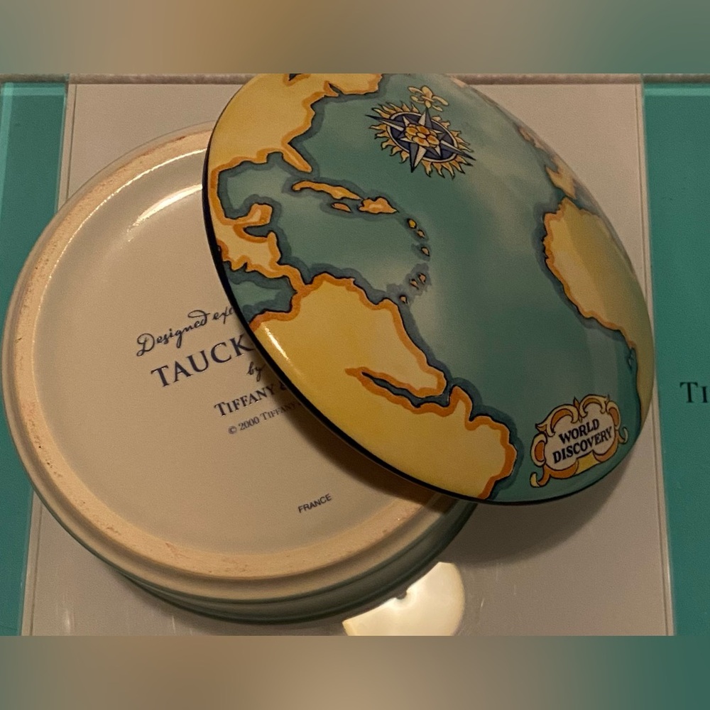 Tiffany & Co. Porcelain Lidded Box Designed for Tauck World France